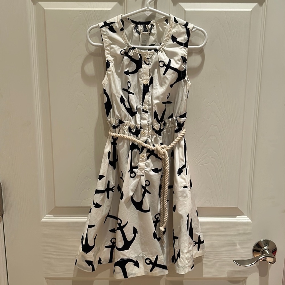NAUTICAL CREWCUTS GIRL’S DRESS; SIZE 6